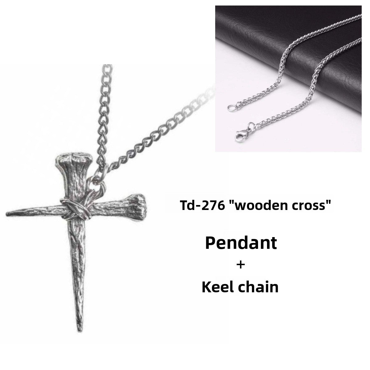 Nail Cross Necklace