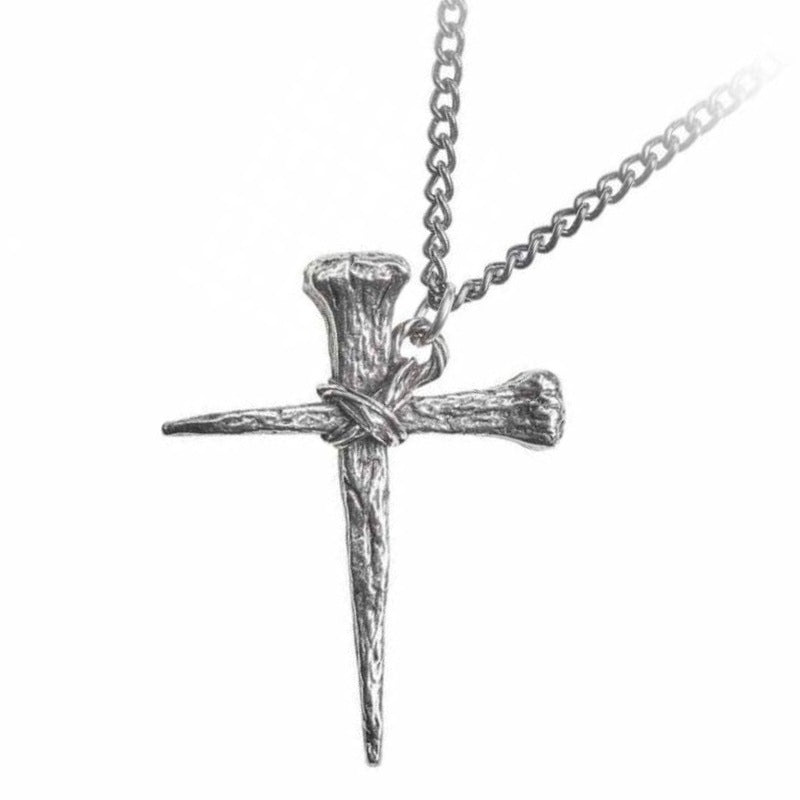 Nail Cross Necklace
