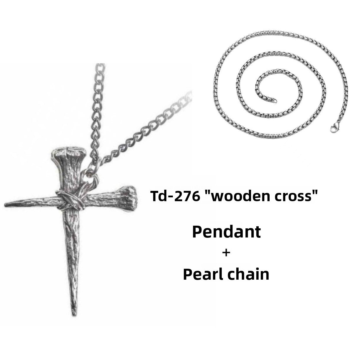 Nail Cross Necklace