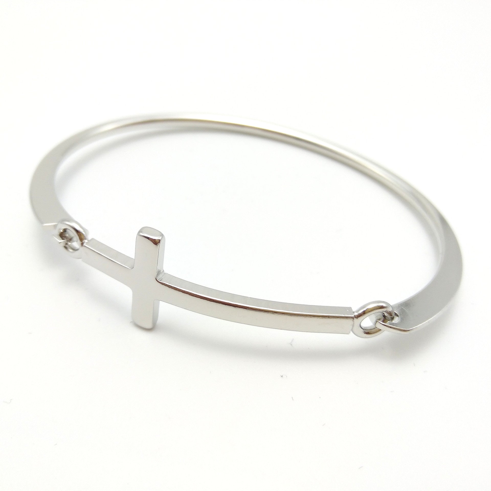 Steel Cross Bracelet