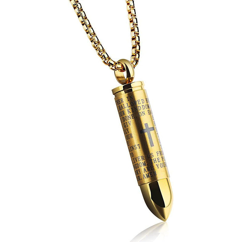 Ammo Cross Necklace
