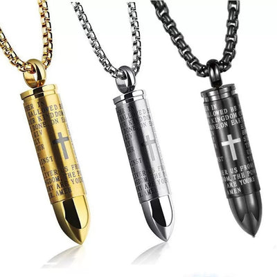 Ammo Cross Necklace