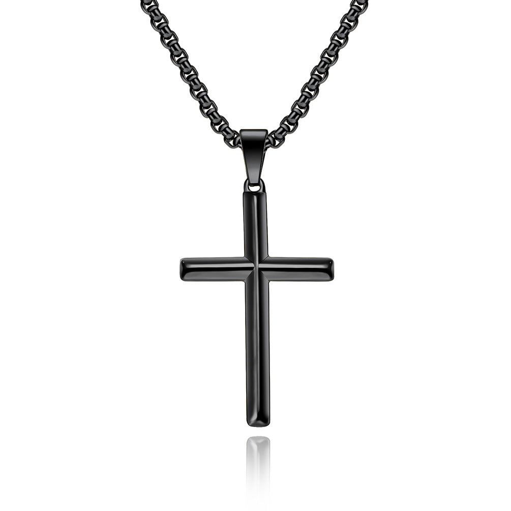 Titanium Steel Cross Necklace