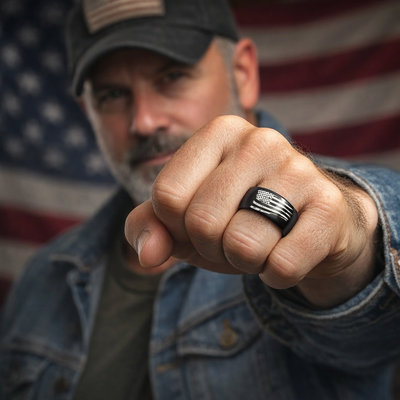 Battle Born Flag Ring