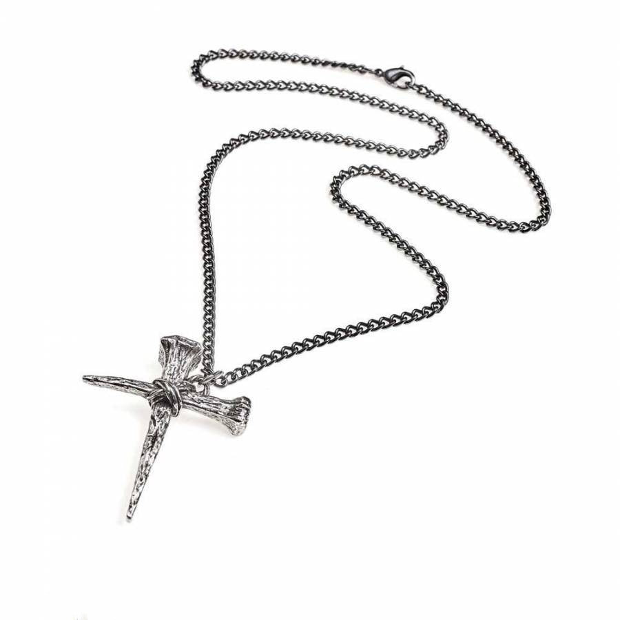 Nail Cross Necklace