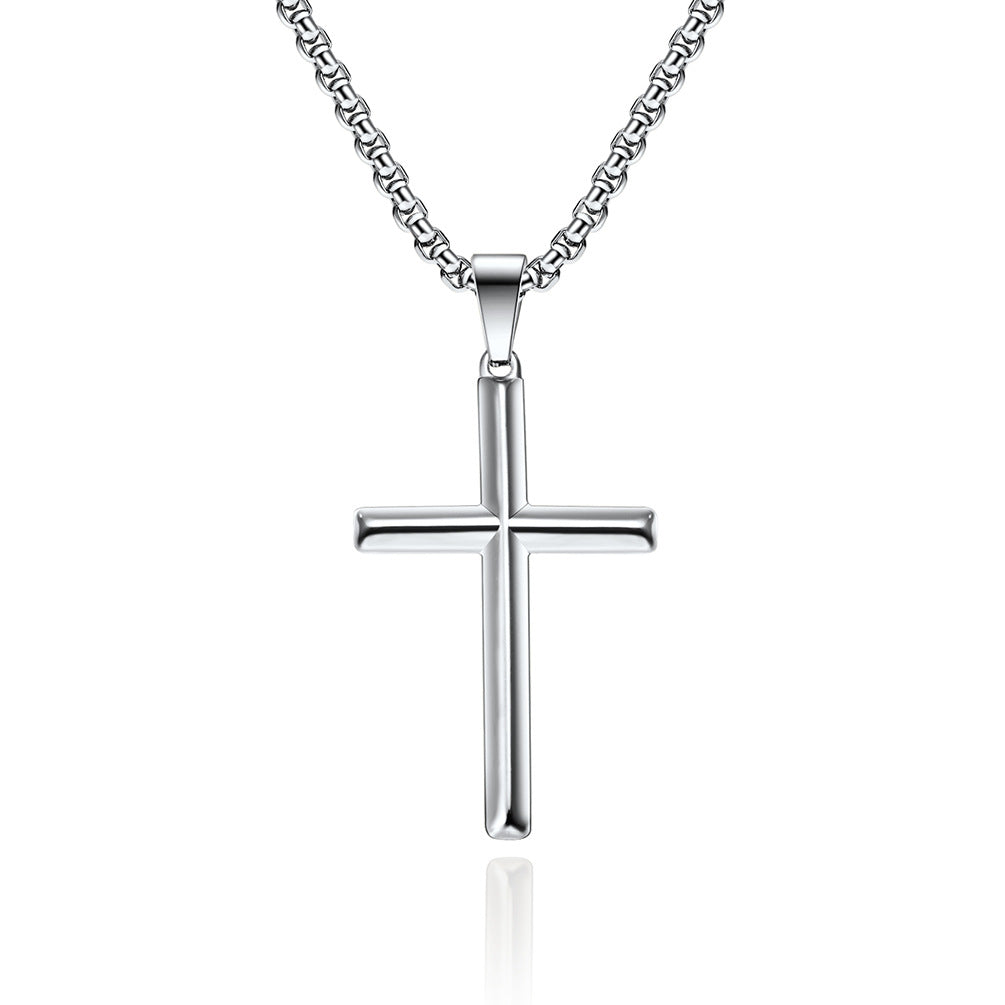 Titanium Steel Cross Necklace