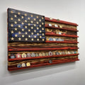 Wooden American Flag Display Ornament