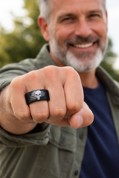 Freedom Skull Ring