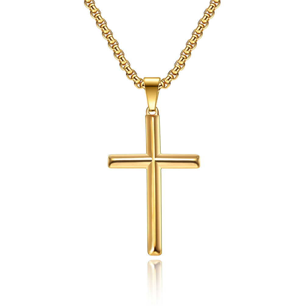 Titanium Steel Cross Necklace