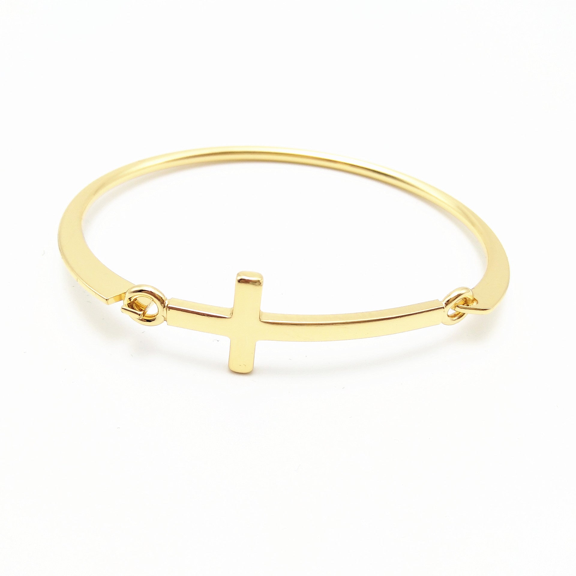 Steel Cross Bracelet